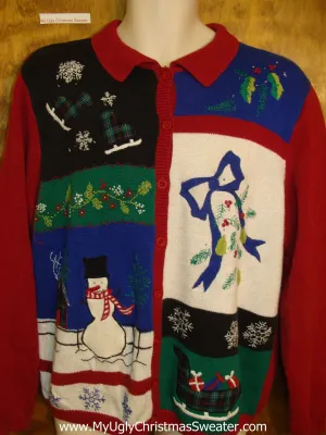 80s Hot Mess Horrible Christmas Sweater