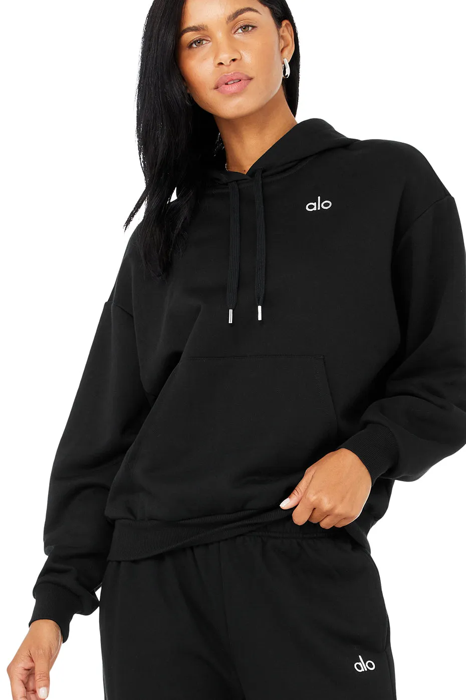 Accolade Hoodie & Accolade Straight Leg Sweatpant Set - Black