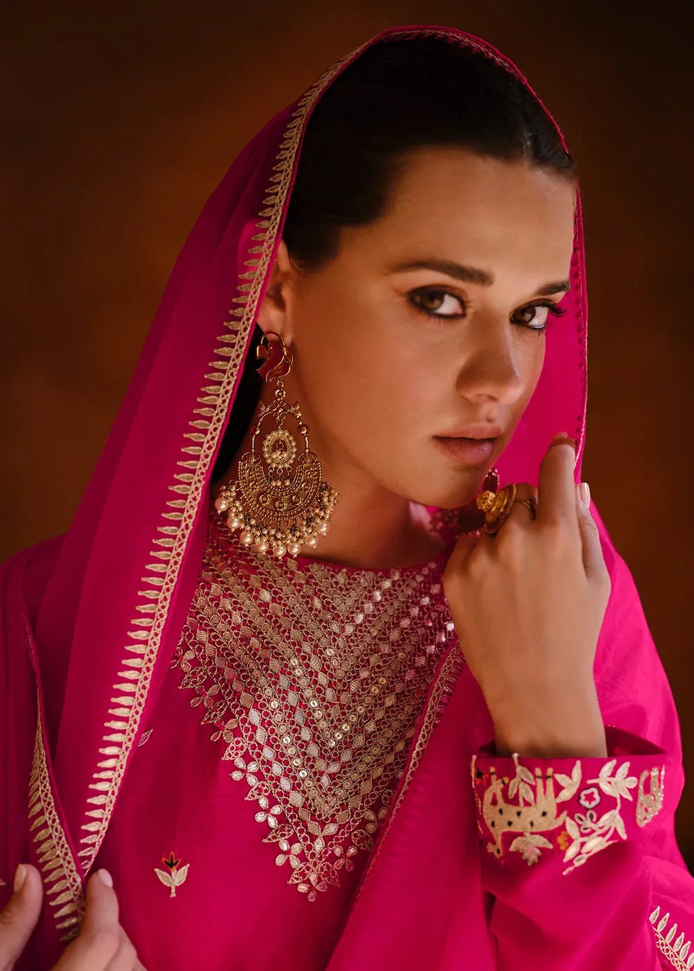 Appealing Pink Wedding Festive Embroidered Salwar Suit