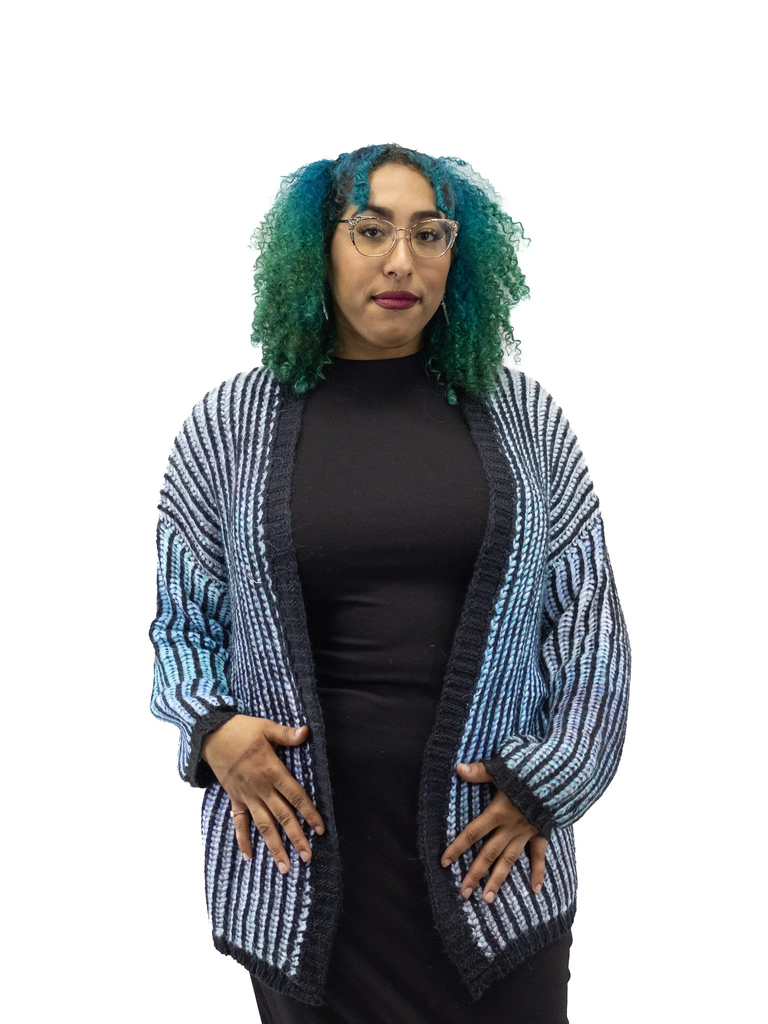 Aquamarine Ombre Cardigan