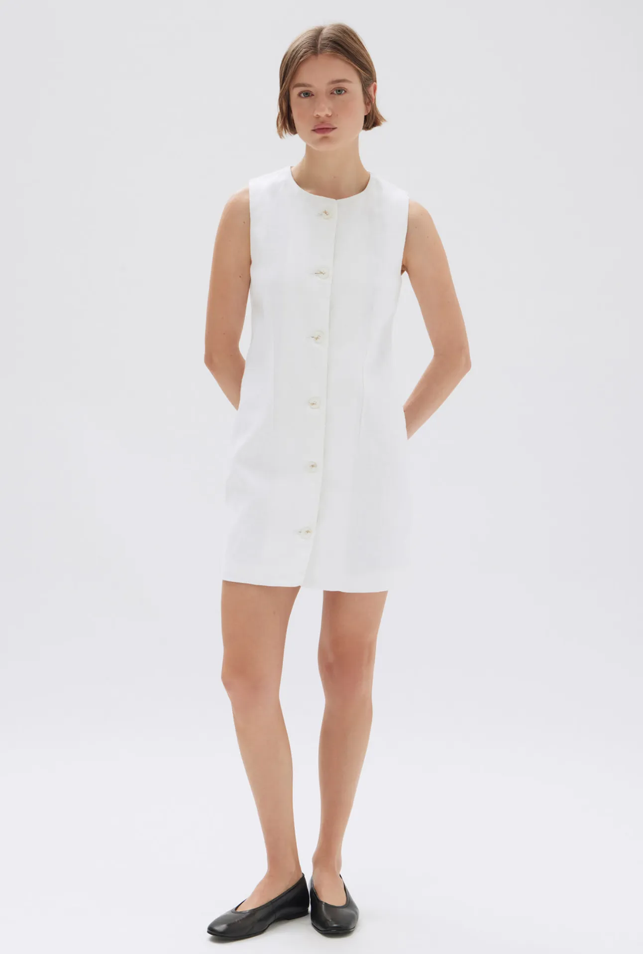 Assembly Label Coralie Linen Mini Dress