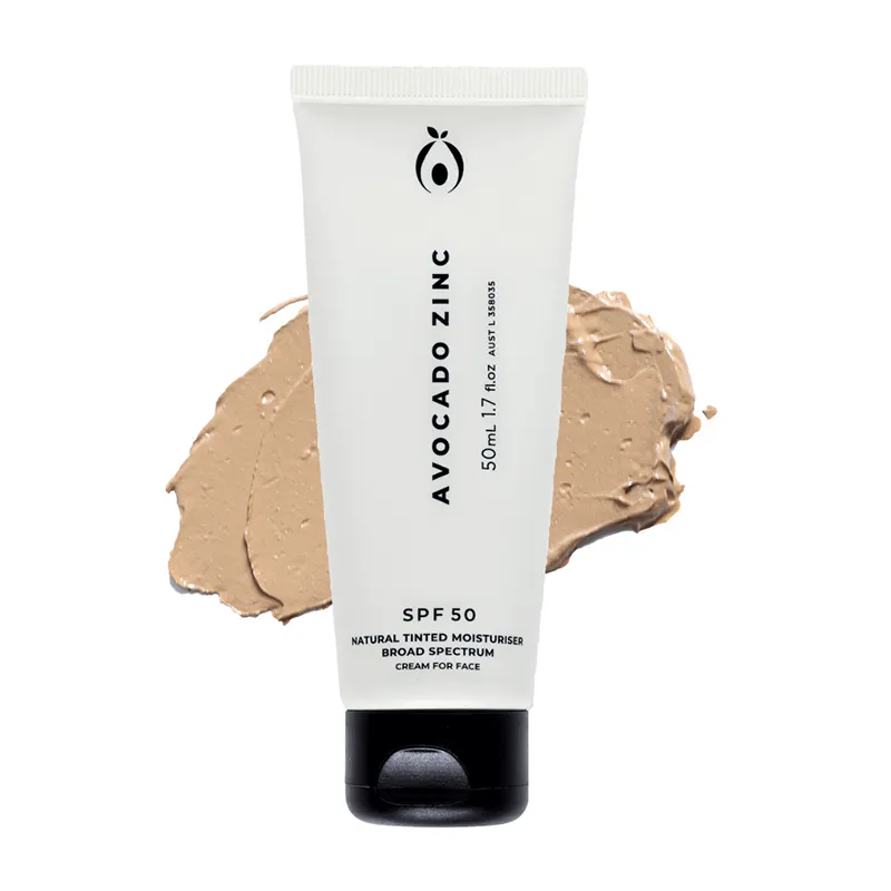 Avocado Zinc SPF 50 Natural Tinted Moisturiser