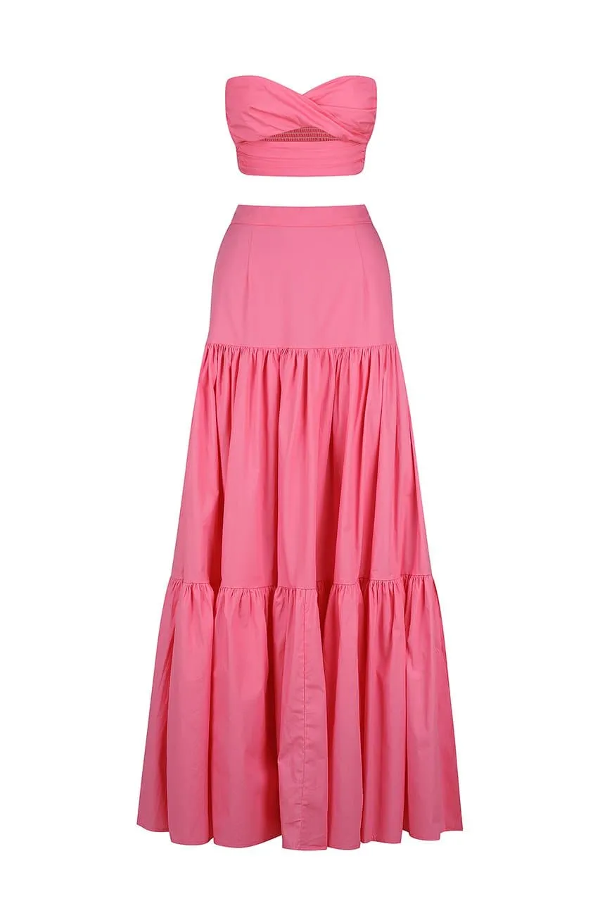 Ayla Maxi Skirt - Pink