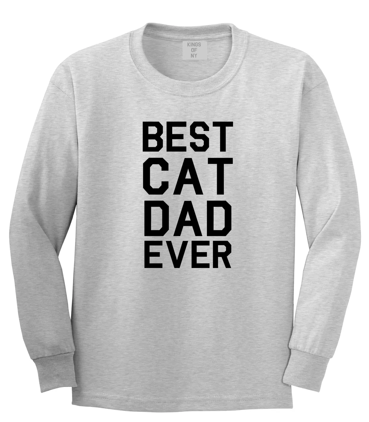 Best Cat Dad Ever Mens Long Sleeve T-Shirt