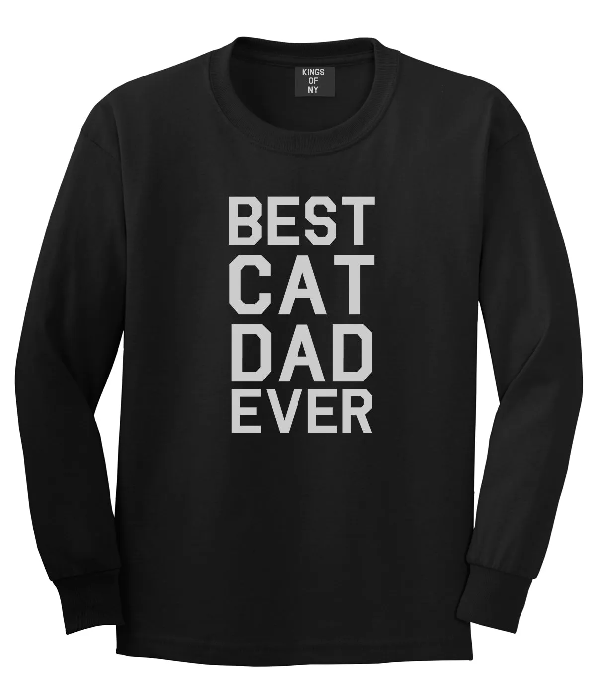 Best Cat Dad Ever Mens Long Sleeve T-Shirt