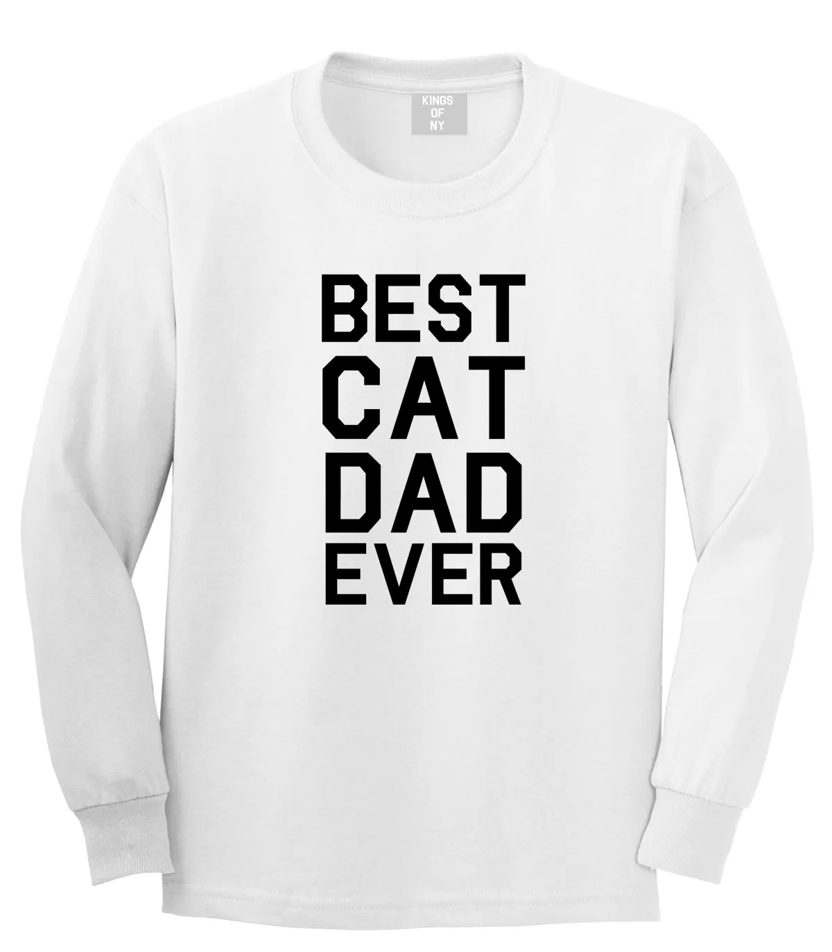 Best Cat Dad Ever Mens Long Sleeve T-Shirt