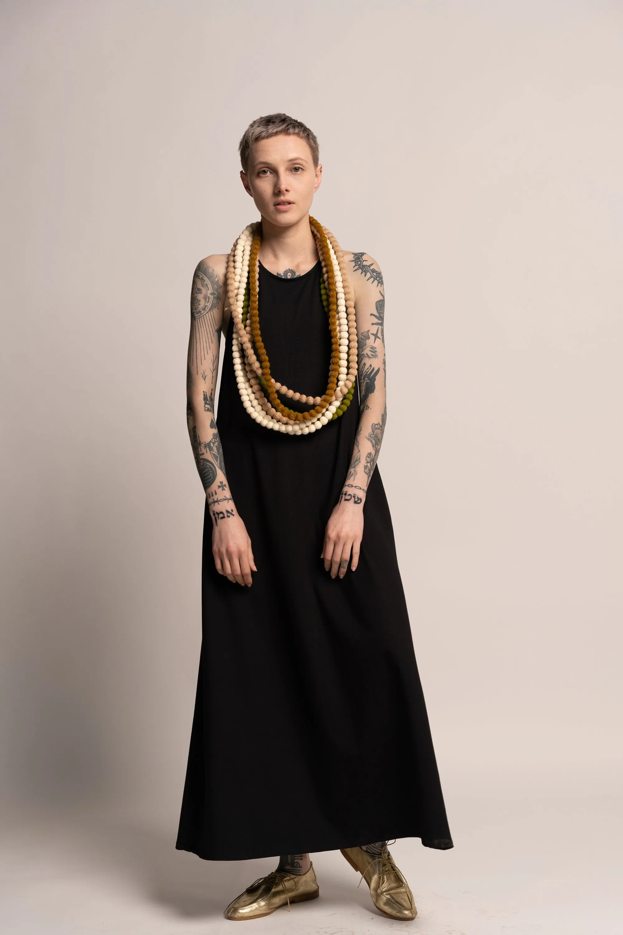 Black A Link Tank Maxi Dress