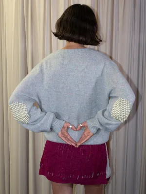 Bless Pearlpad Sweater, Candy Grey/Pearl