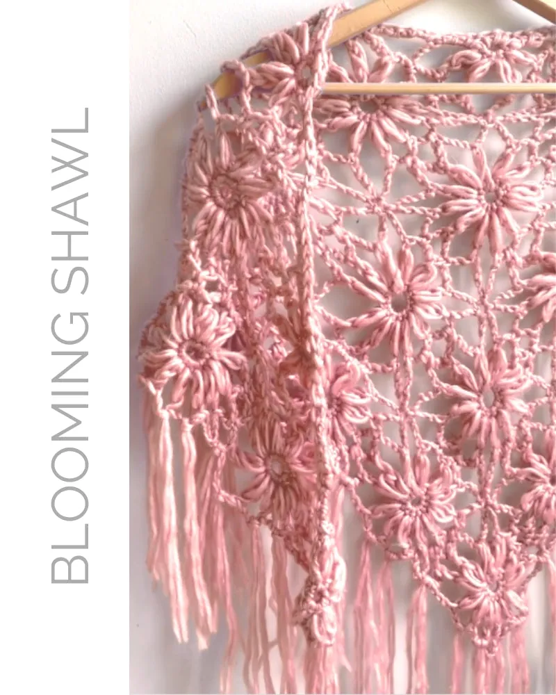 Blooming Shawl Crochet Pattern