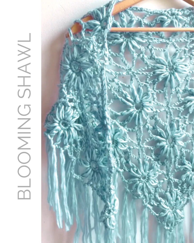 Blooming Shawl Crochet Pattern