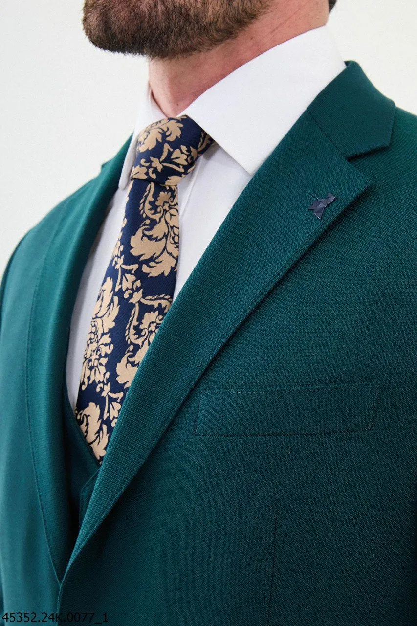 Bojoni Belmonte Green Slim Fit Suit