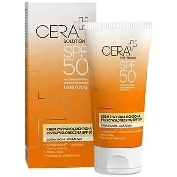 CERA   Solutions Cream UVA / UVB SPF50 dry skin and sensitive 50 ml sunscreen, spf 50 sunscreen