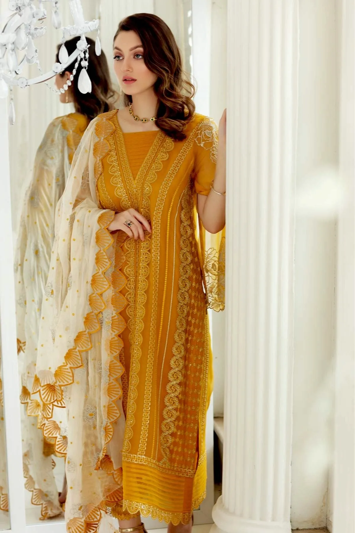 Charizma Chimmer Embroidered Chiffon Collection – CHM-33