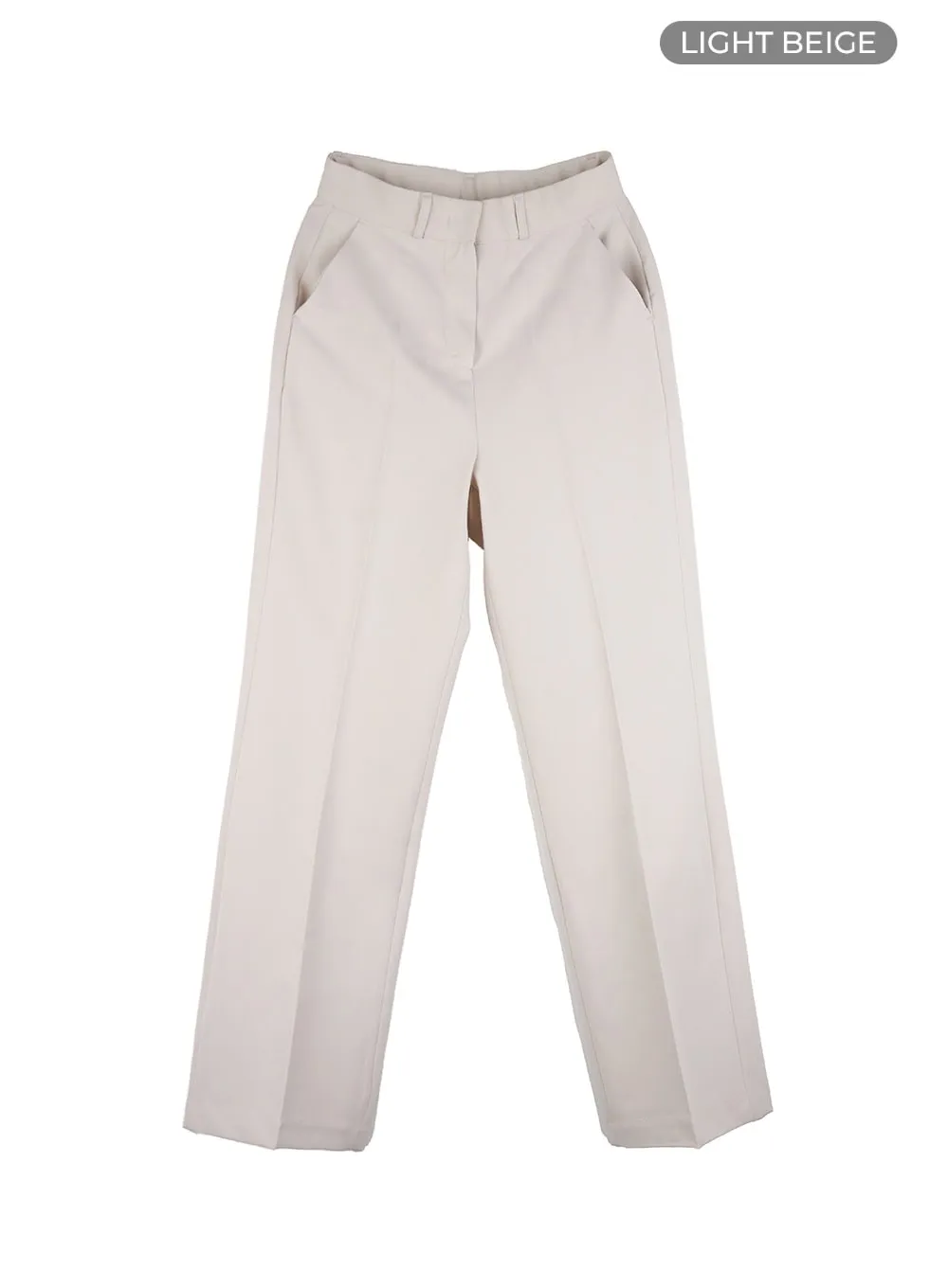 Chic Waistband Straight Leg Pants OS411