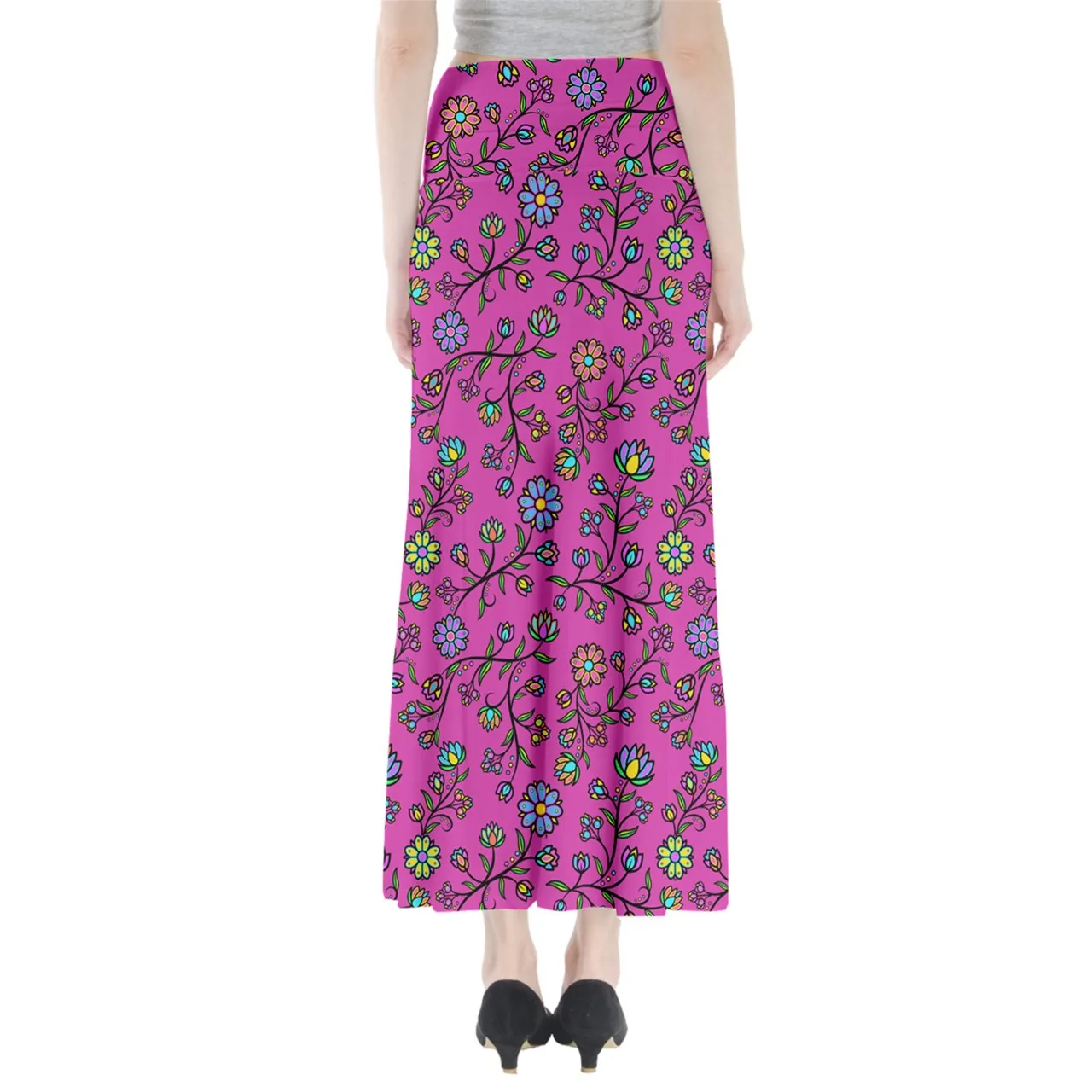 Cosmic Whisper Pastel Passion Full Length Maxi Skirt