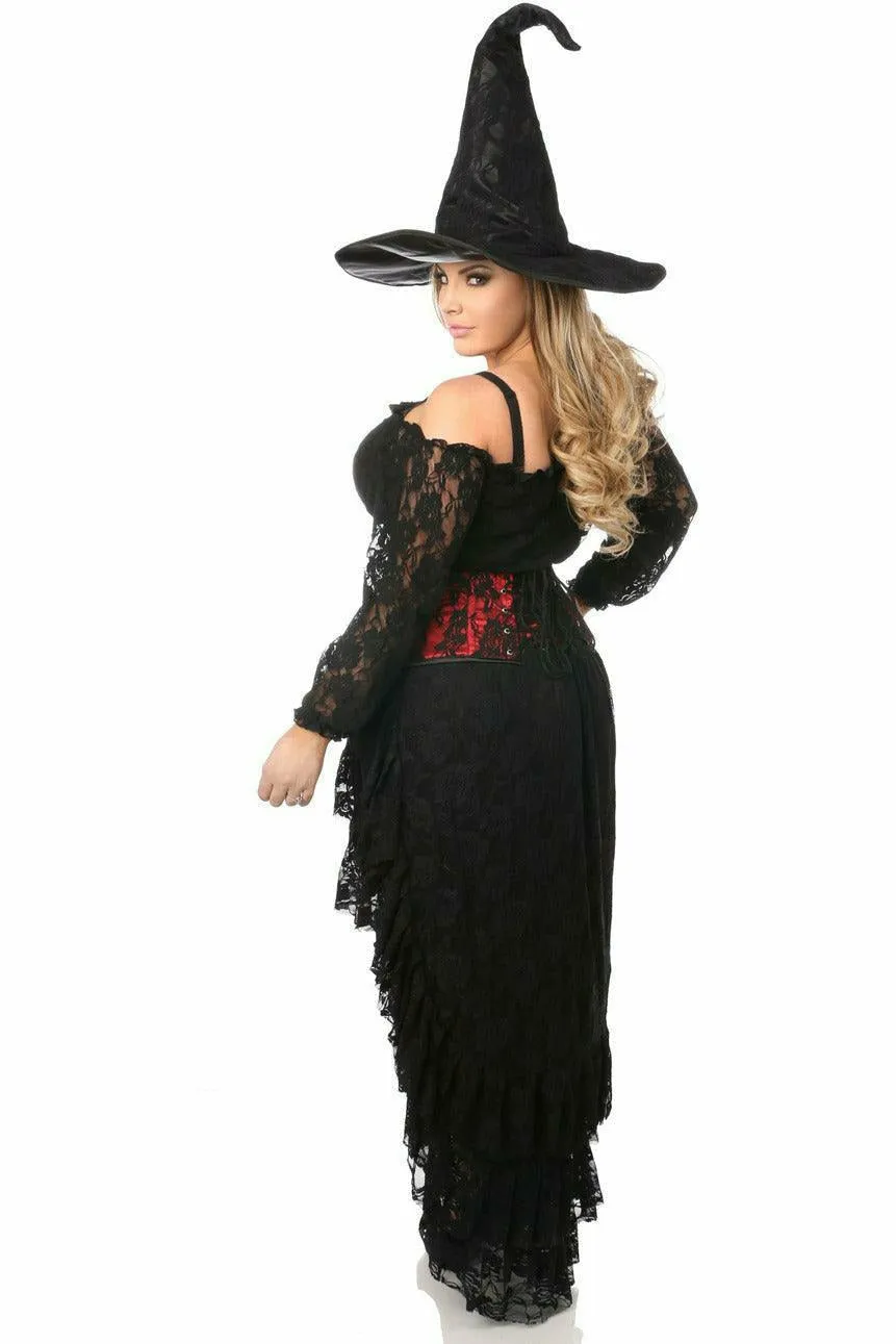 Daisy Corsets Lavish 4 PC Lace Witch Corset Costume