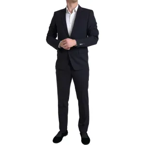 Dolce & Gabbana Sleek Dark Blue Martini Slim Fit Suit