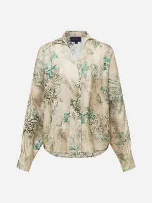 EP YAYING Chinese Style Silk Shirt