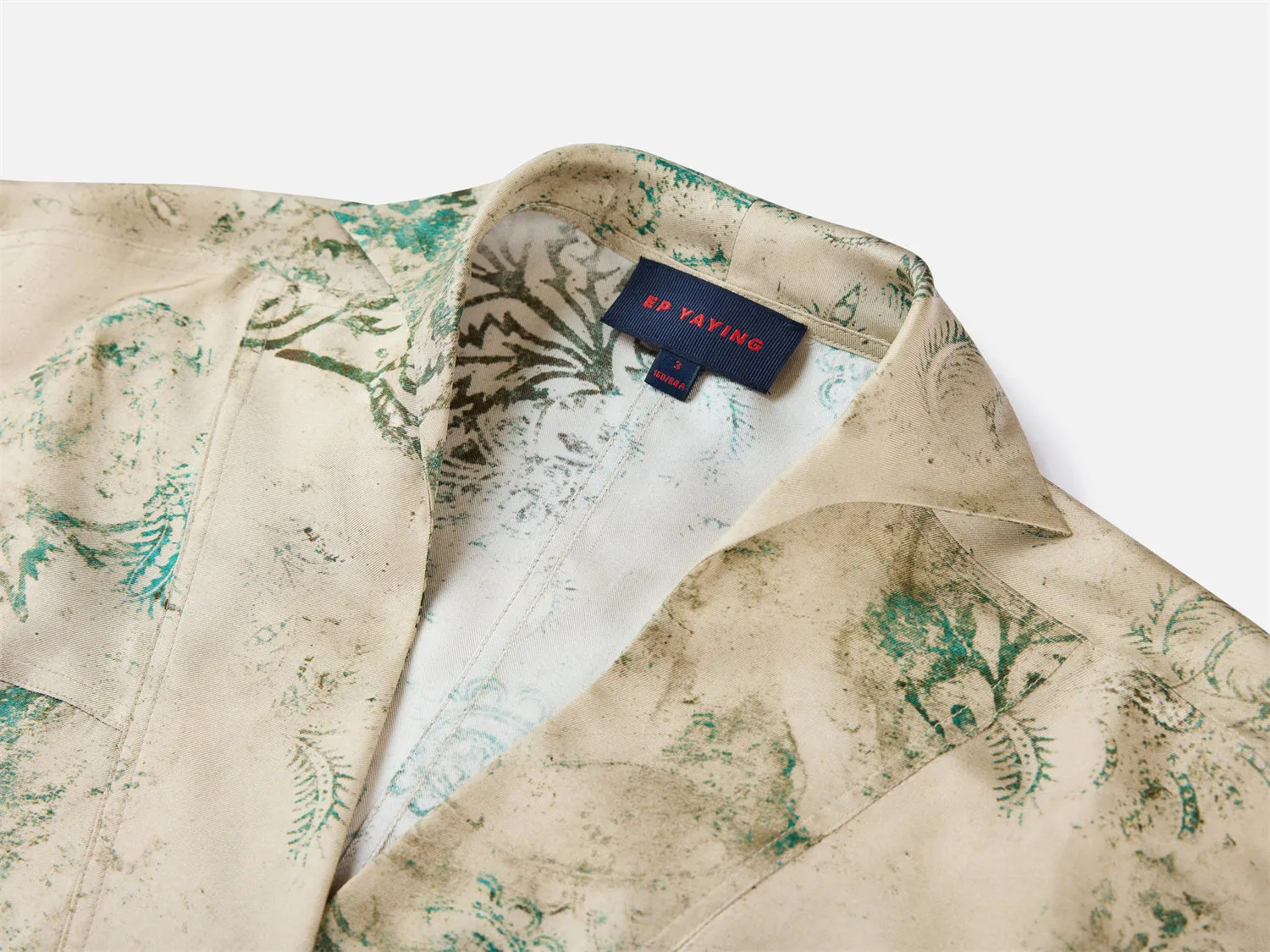 EP YAYING Chinese Style Silk Shirt