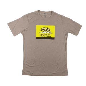 Ernie Ball Ca Bear Green Flag T-Shirt Sm