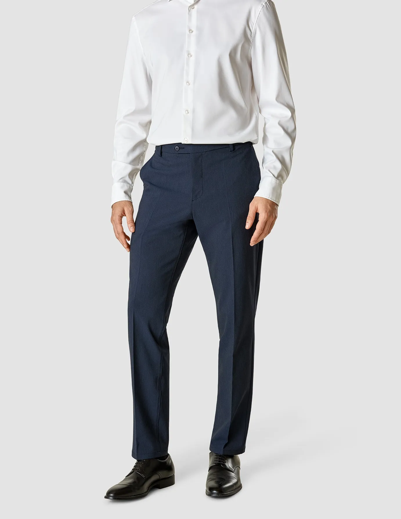 Essential Suit Pants Slim Navy Melange