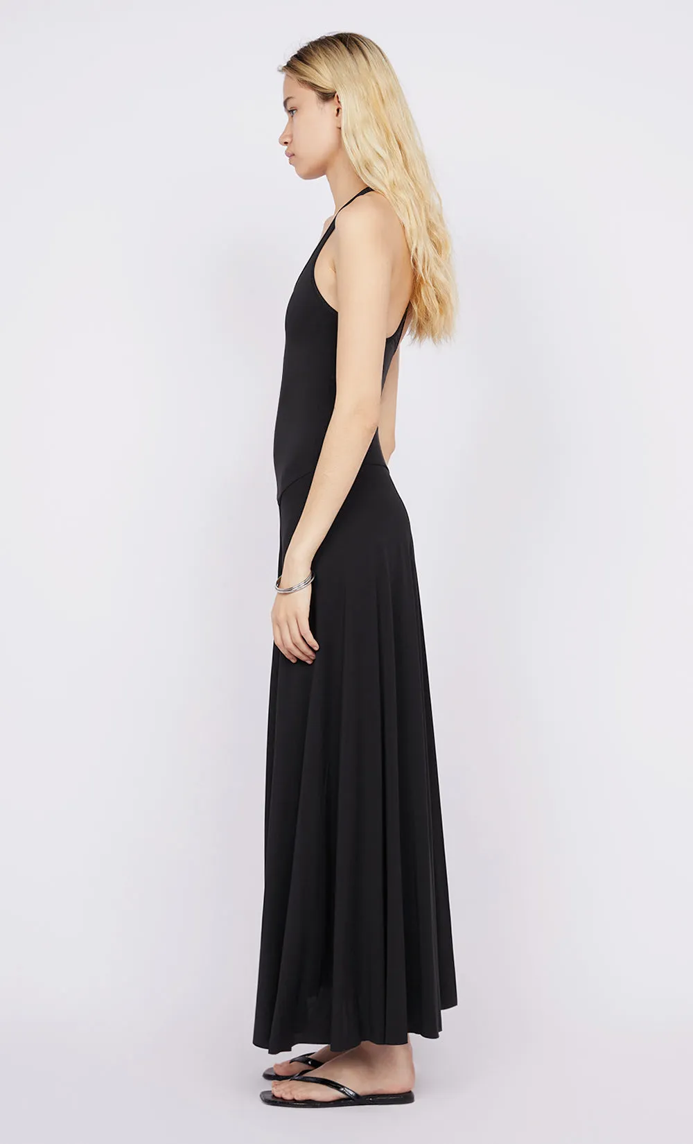 GIGI SINGLET DRESS - BLACK