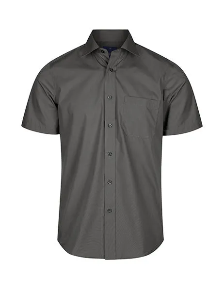 Gloweave Men's Premium Poplin Short Sleeve Shirt (1272S)