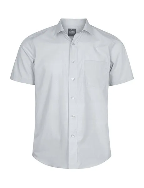 Gloweave Men's Premium Poplin Short Sleeve Shirt (1272S)