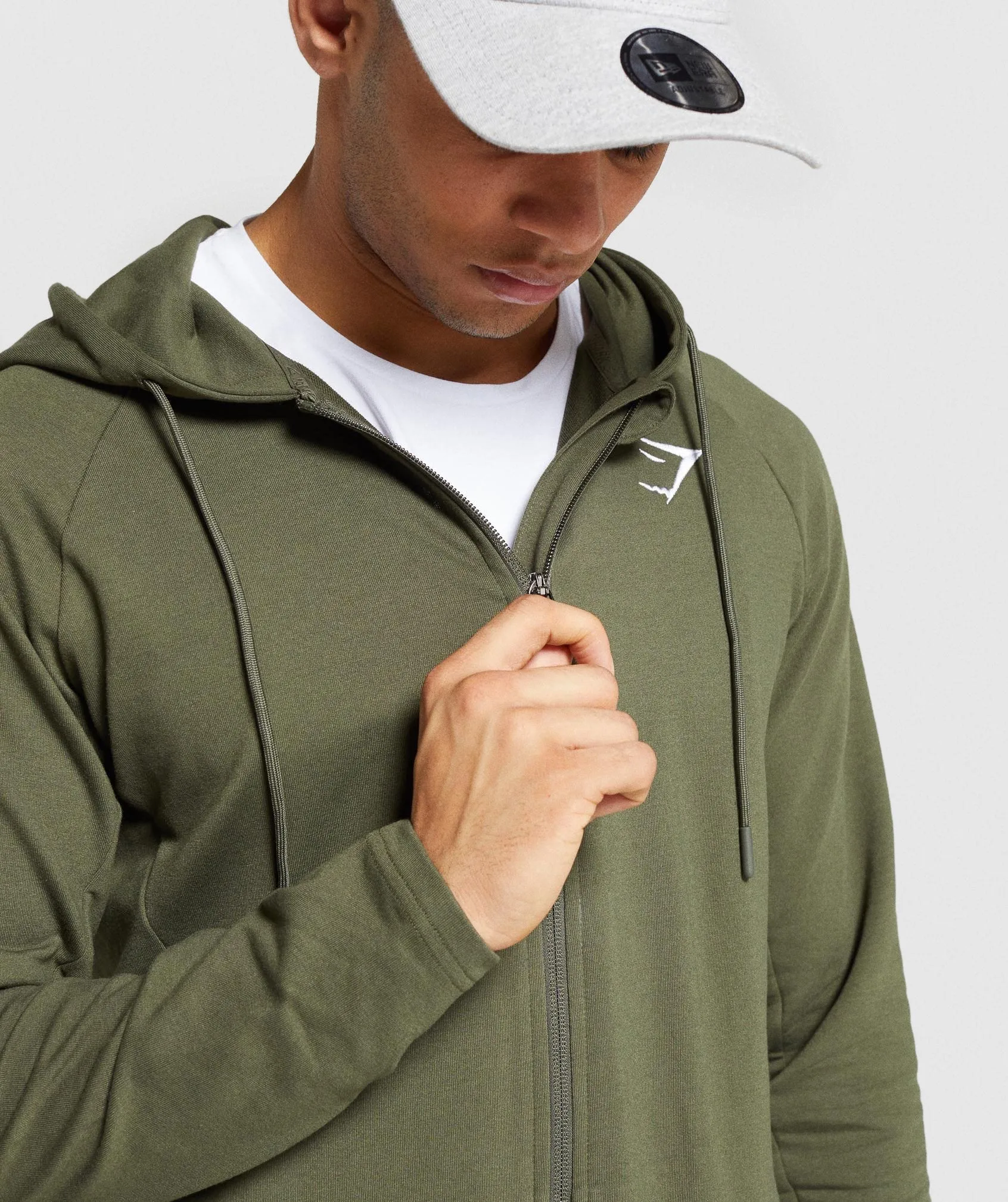 Gymshark Critical Zip Hoodie - Dark Green