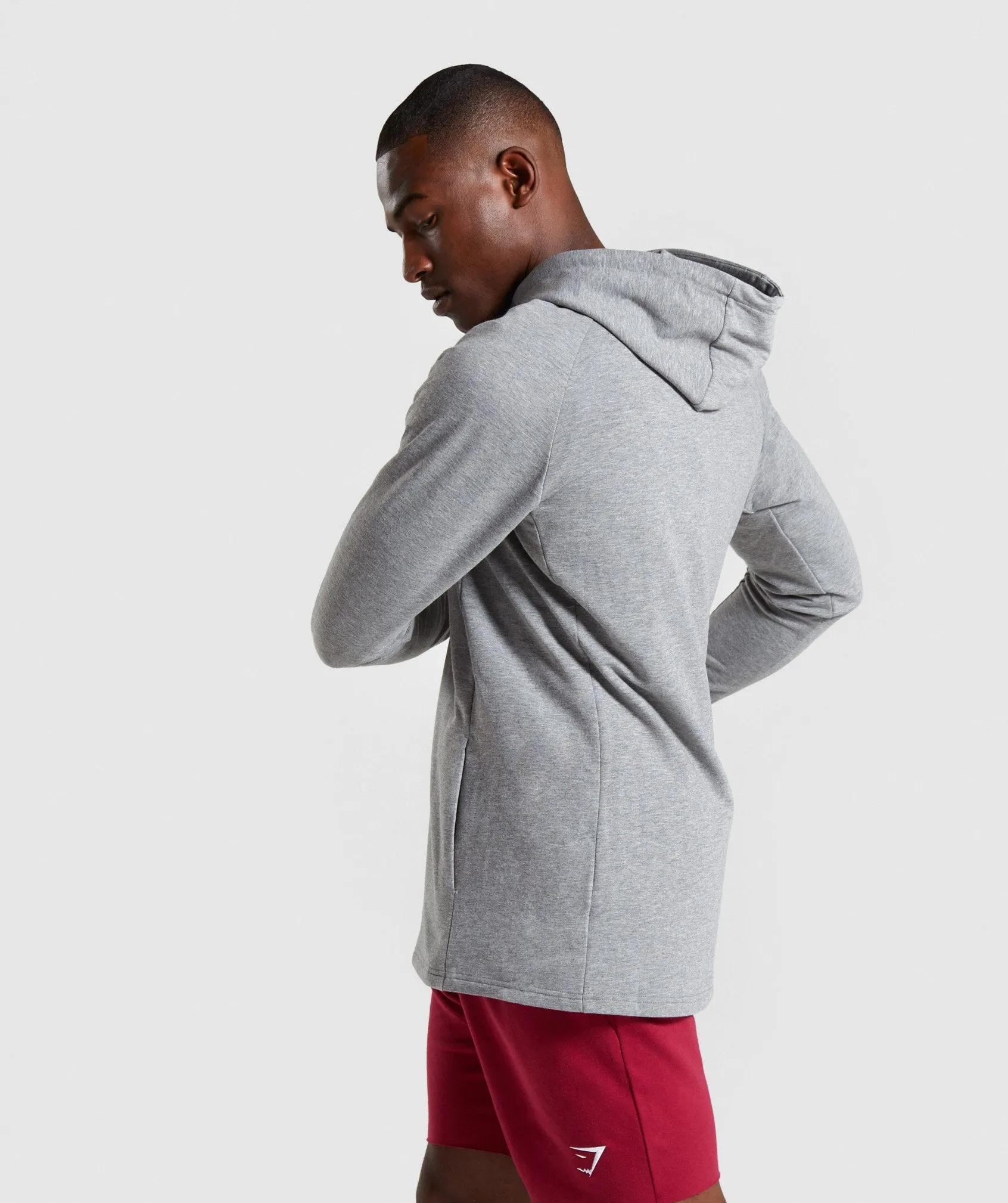 Gymshark Critical Zip Hoodie - Grey Marl