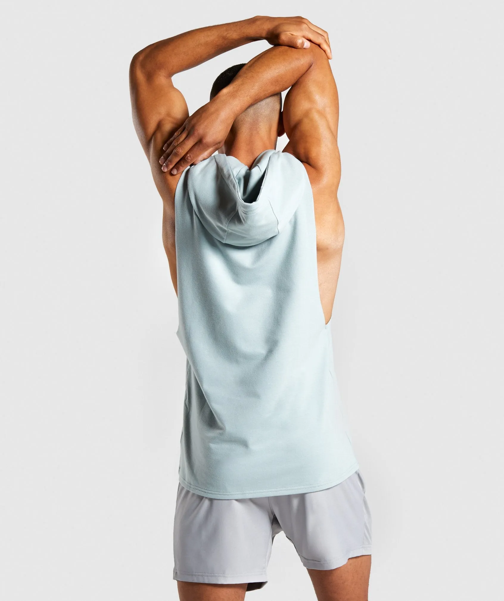 Gymshark Maximize Drop Armhole Hoodie - Light Blue