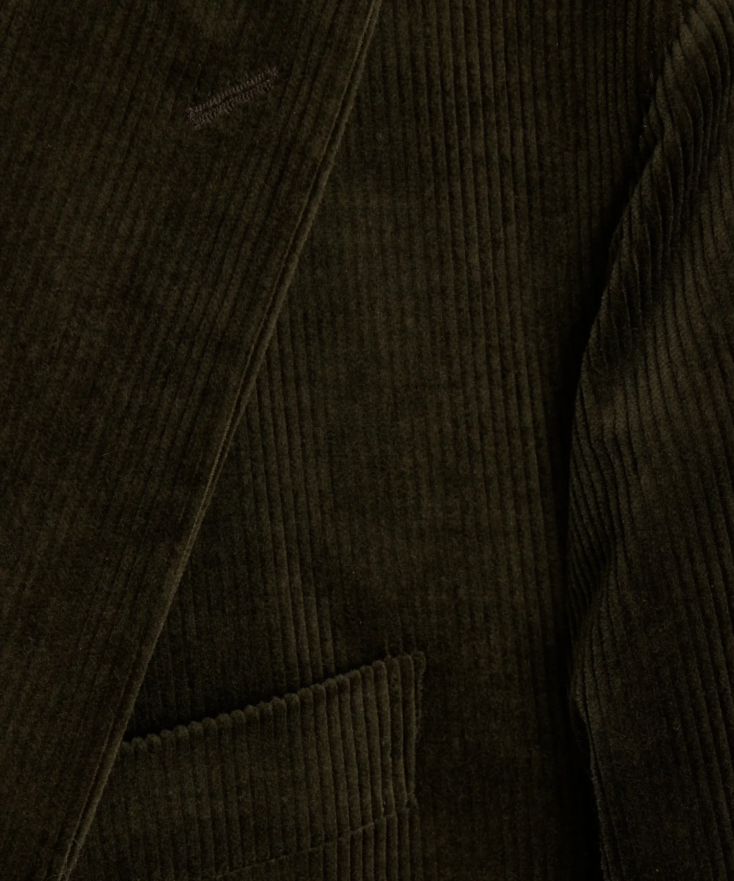 Italian Fine Wale Corduroy Sutton Suit in Dark Brown