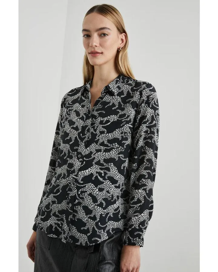 Kate Black Lynx Silk Shirt