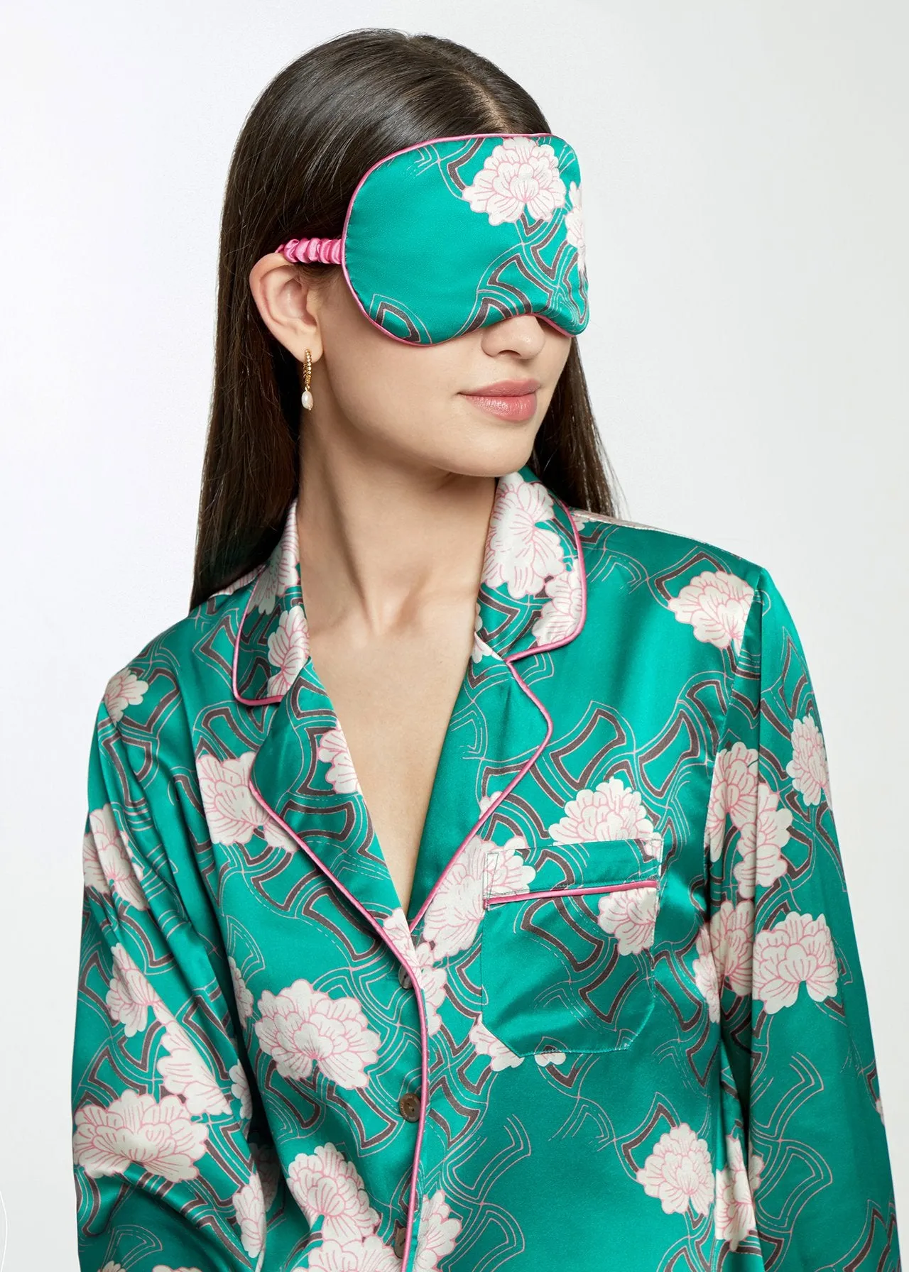 Kiku PJ and Eyemask Set