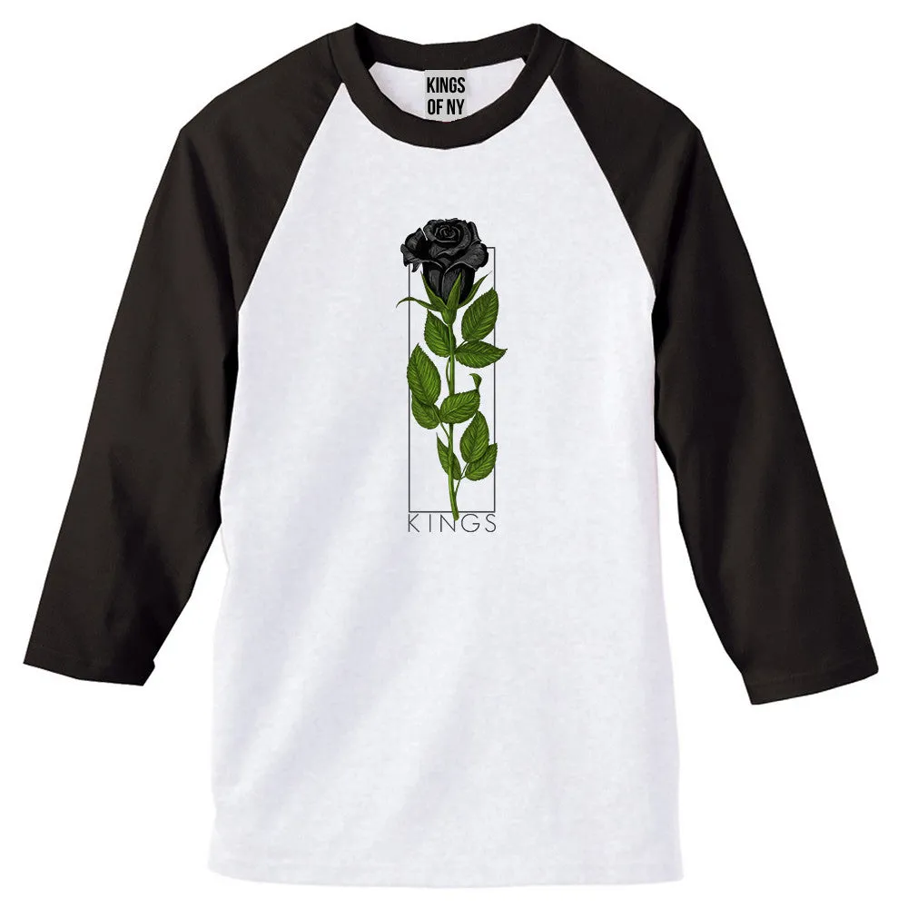 KINGS Black Roses 3/4 Sleeve Raglan T-Shirt