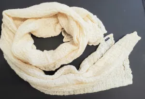 Knitted Linen Scarf - Beige (3266)