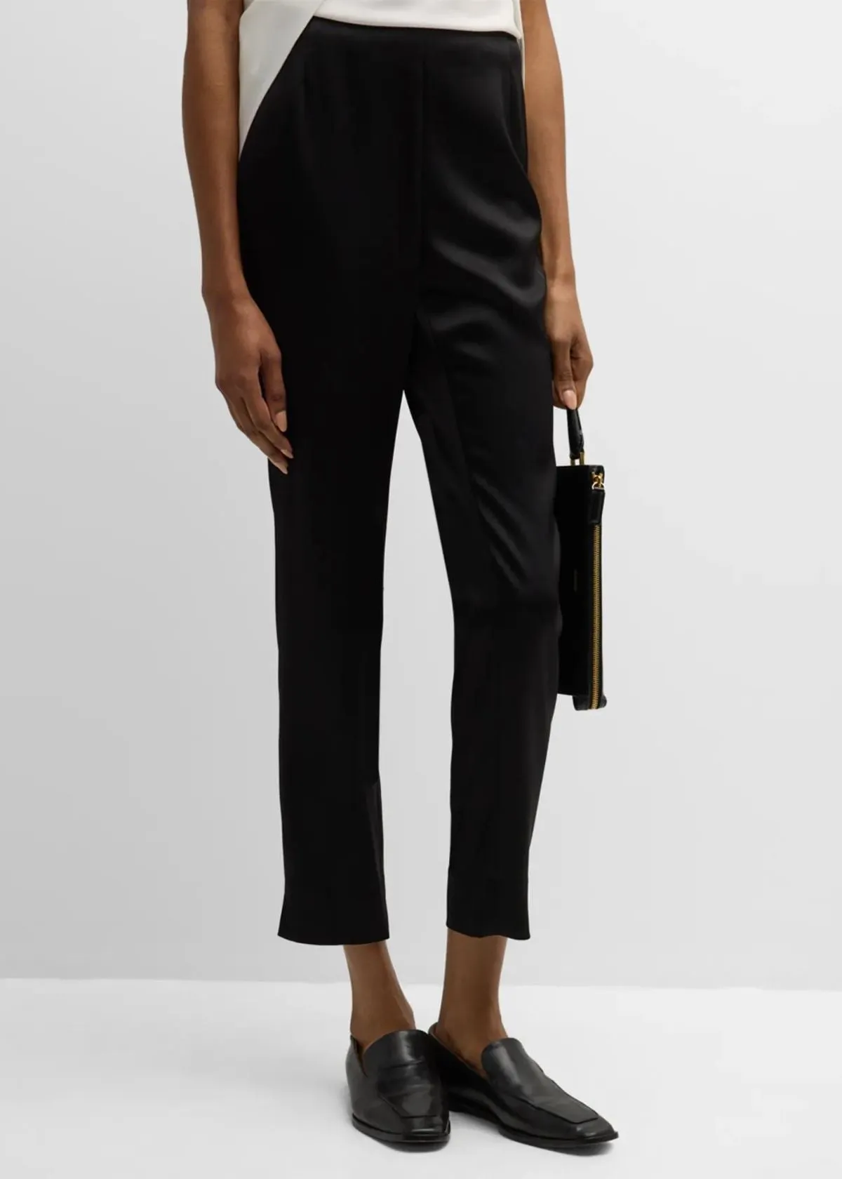 LAFAYETTE 148 Stanton Cropped Pant - Black