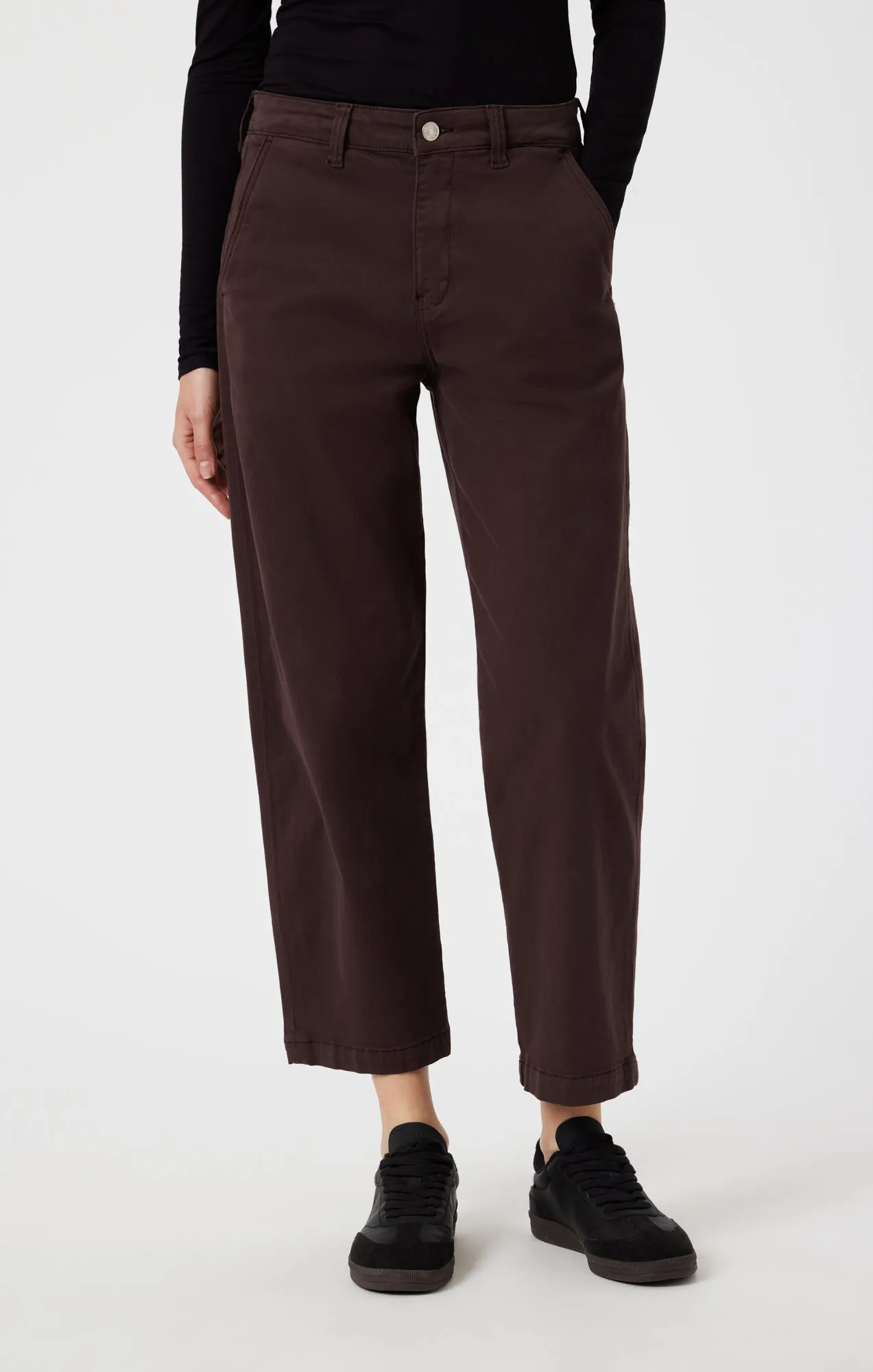 LAUREN STRAIGHT CHINO IN CURRANT CASUAL TWILL