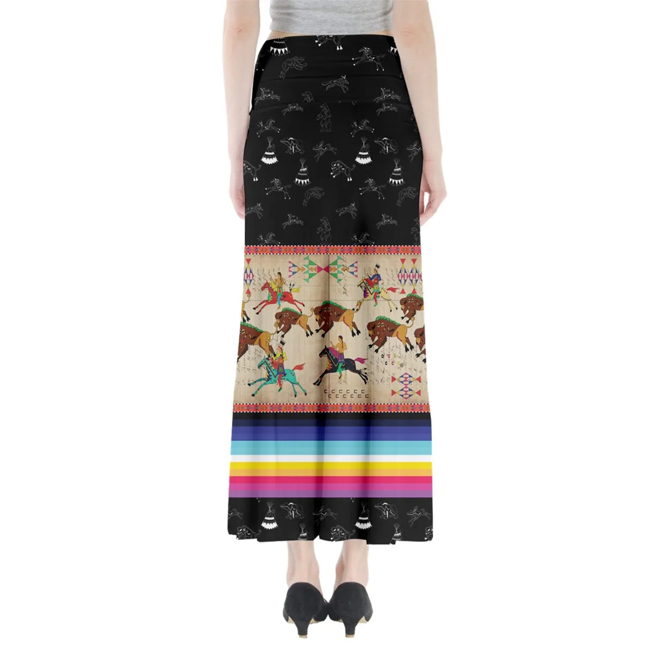 Ledger Hunt Midnight Full Length Maxi Skirt