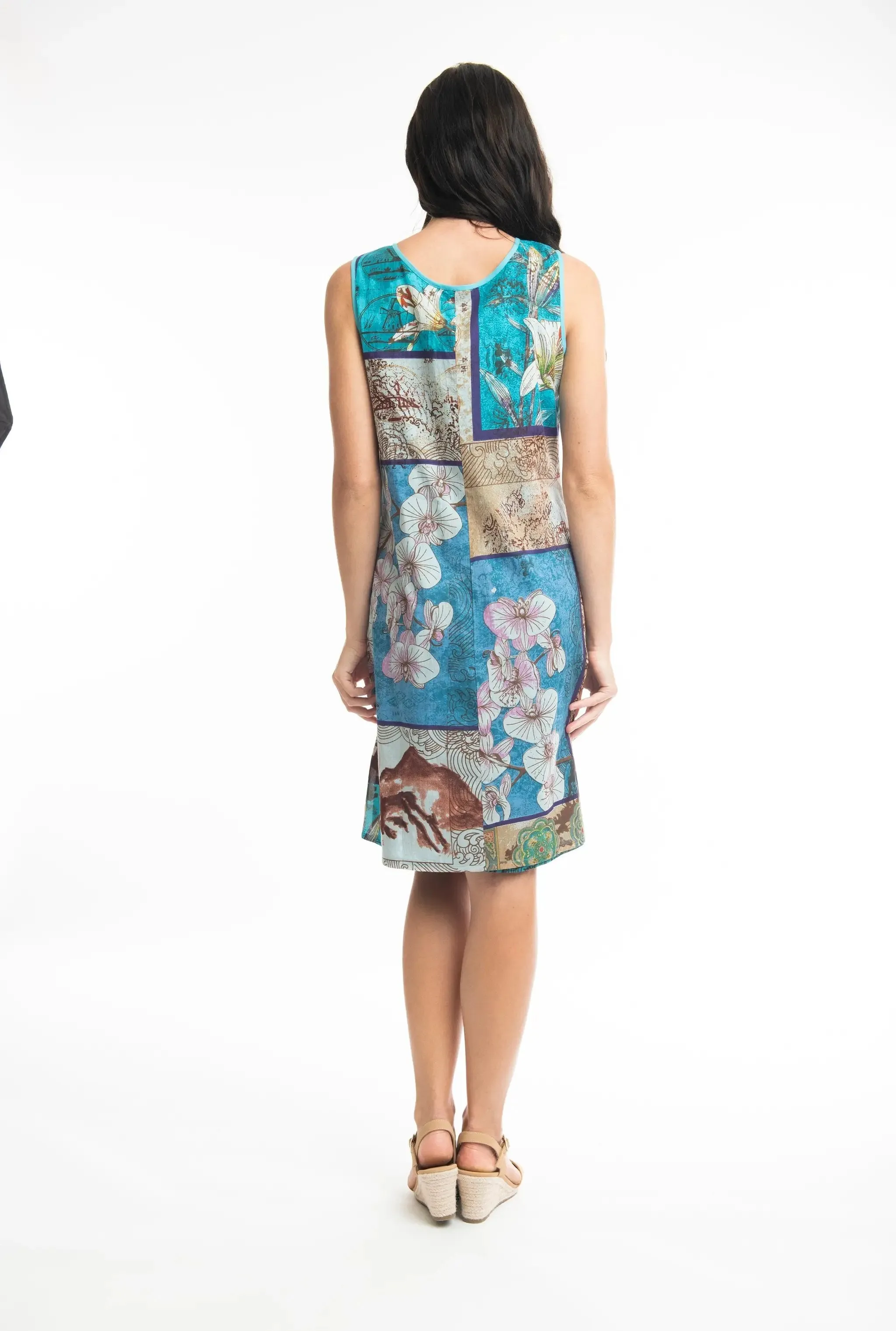 Leonardo Shift Sleeveless Reversible Dress