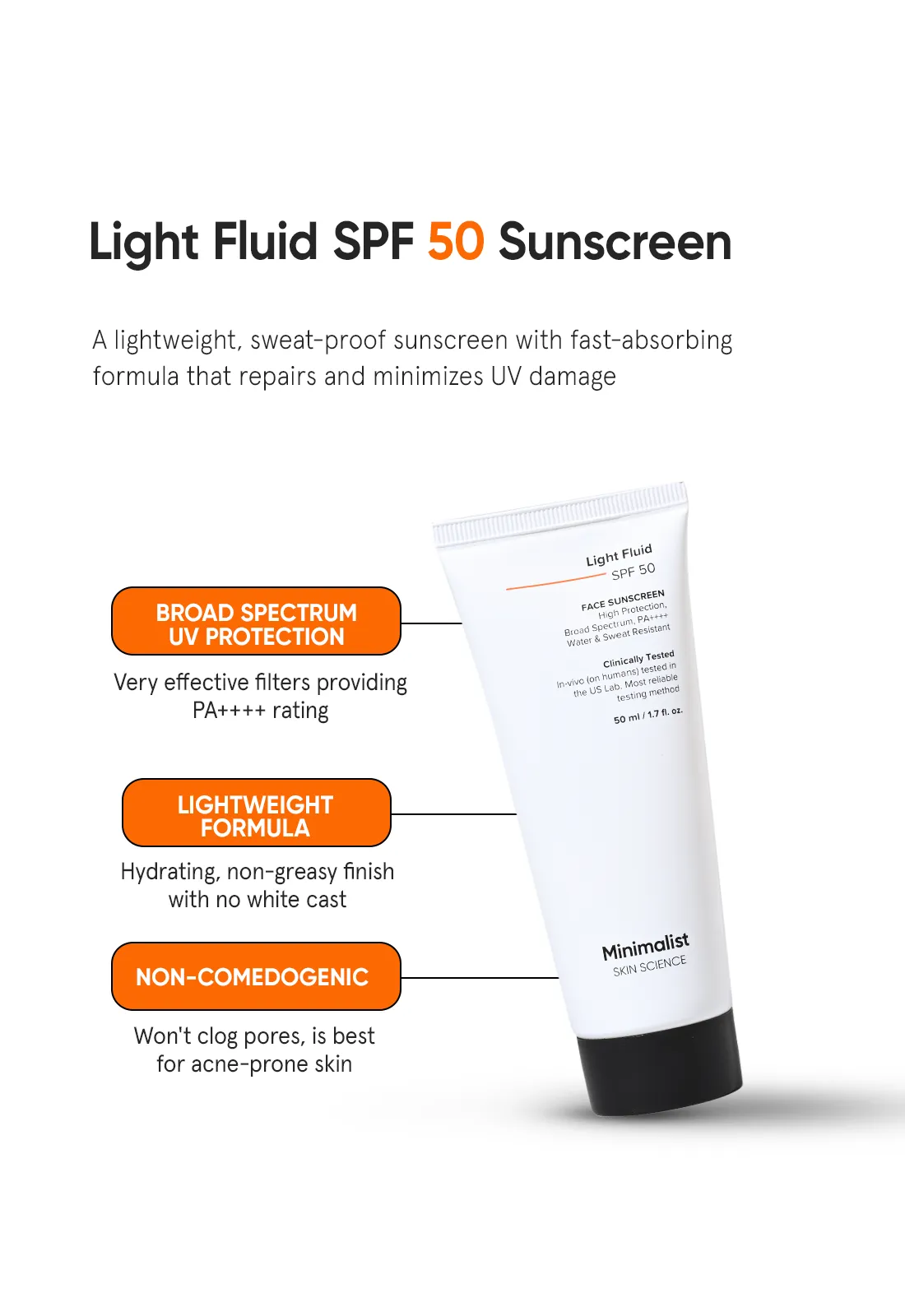 Light Fluid SPF 50 Sunscreen