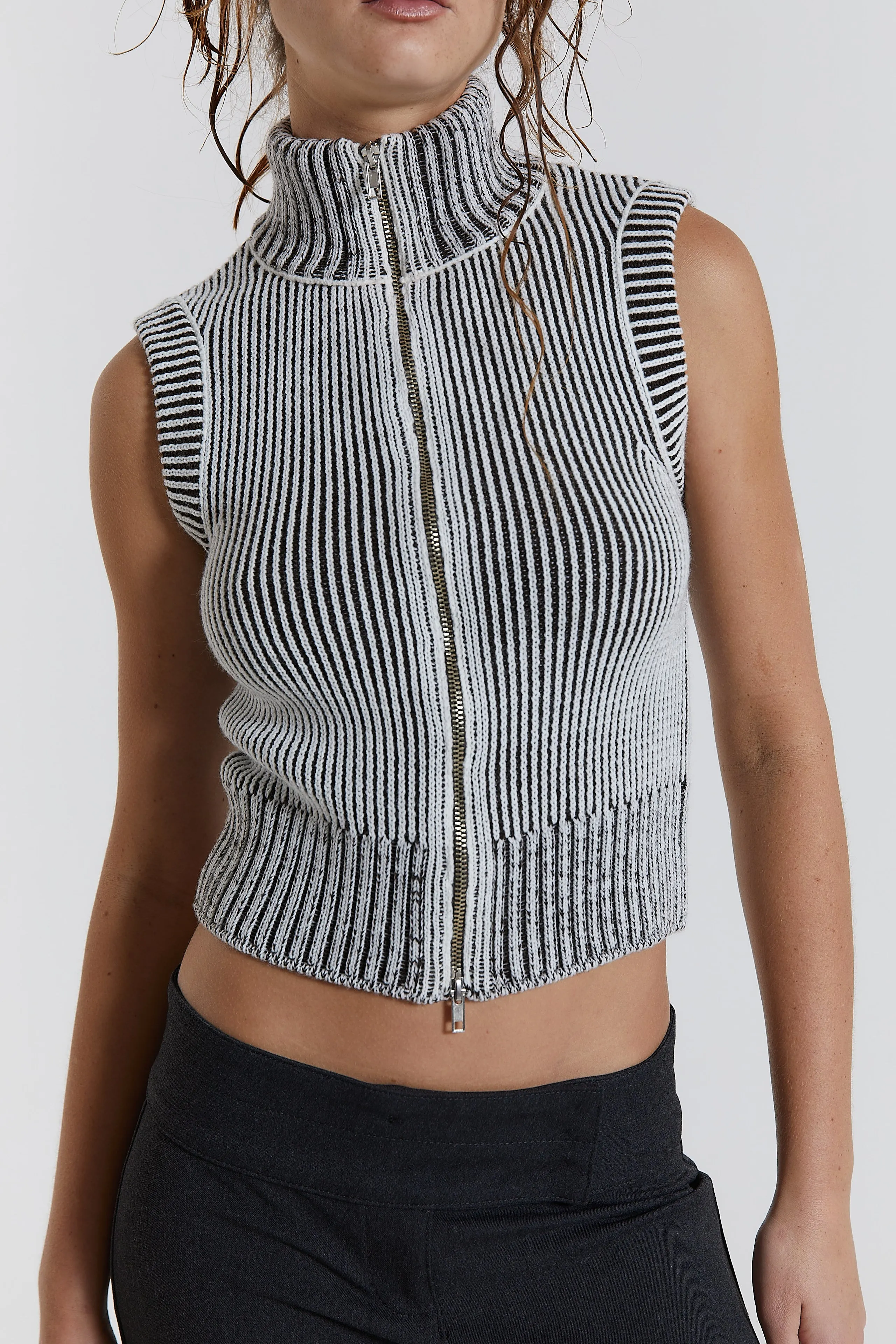 Maddox Sleeveless Knitted Top