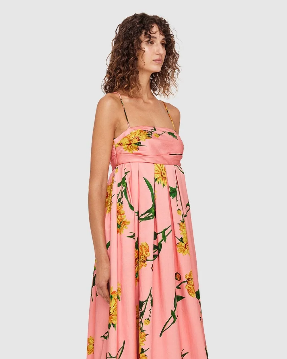 Marguerite Rose Print Maxi