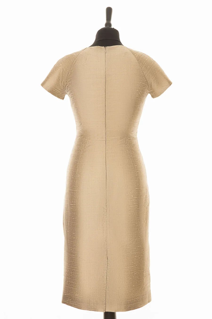 Marilyn Dress in Oyster Gold