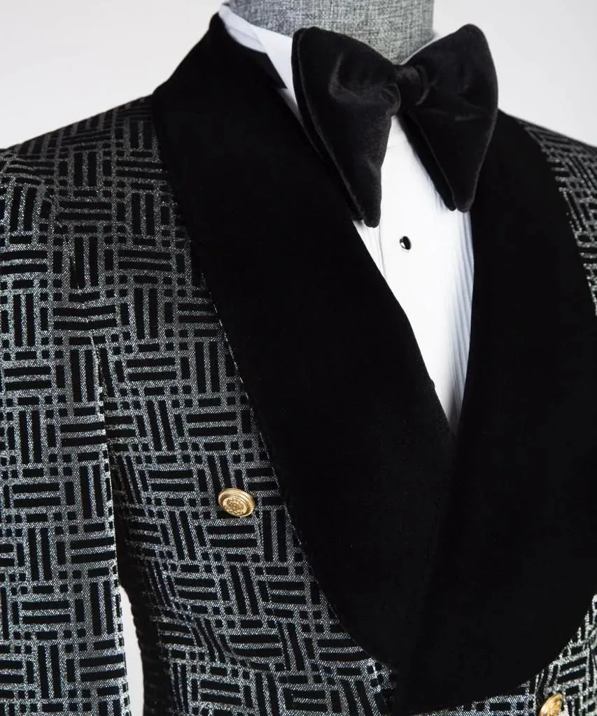 Men’s Flack Tuxedo Double Breasted Suit