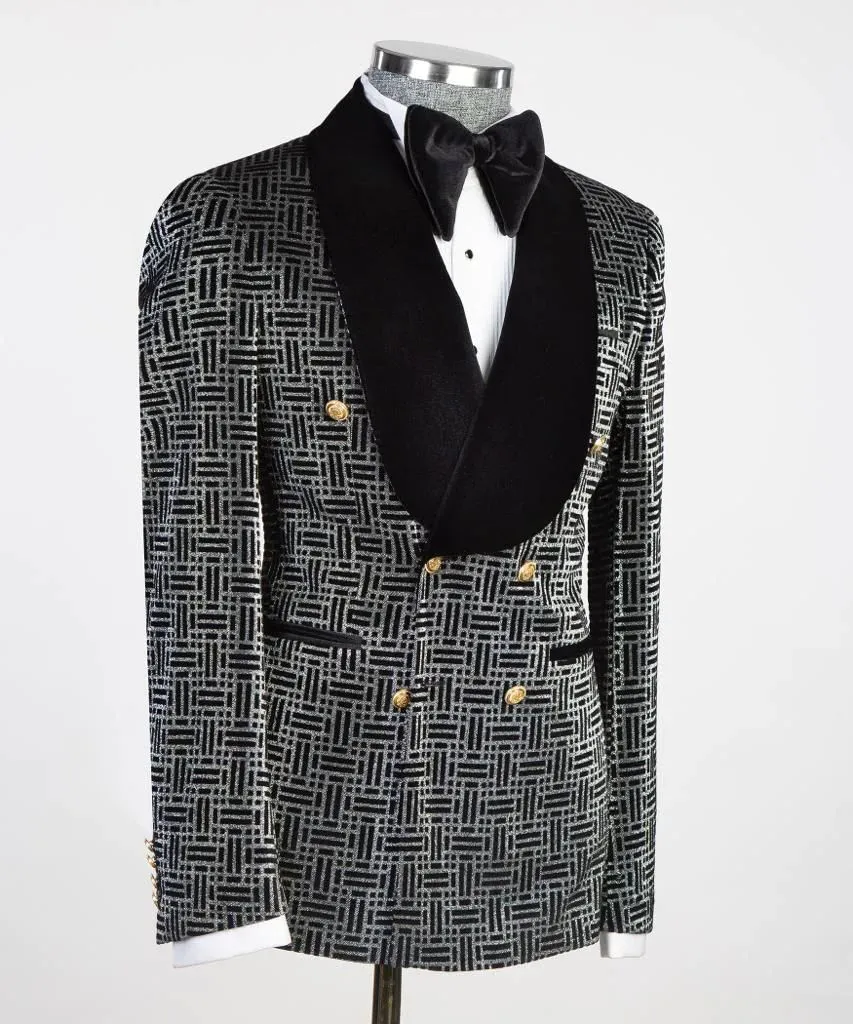 Men’s Flack Tuxedo Double Breasted Suit