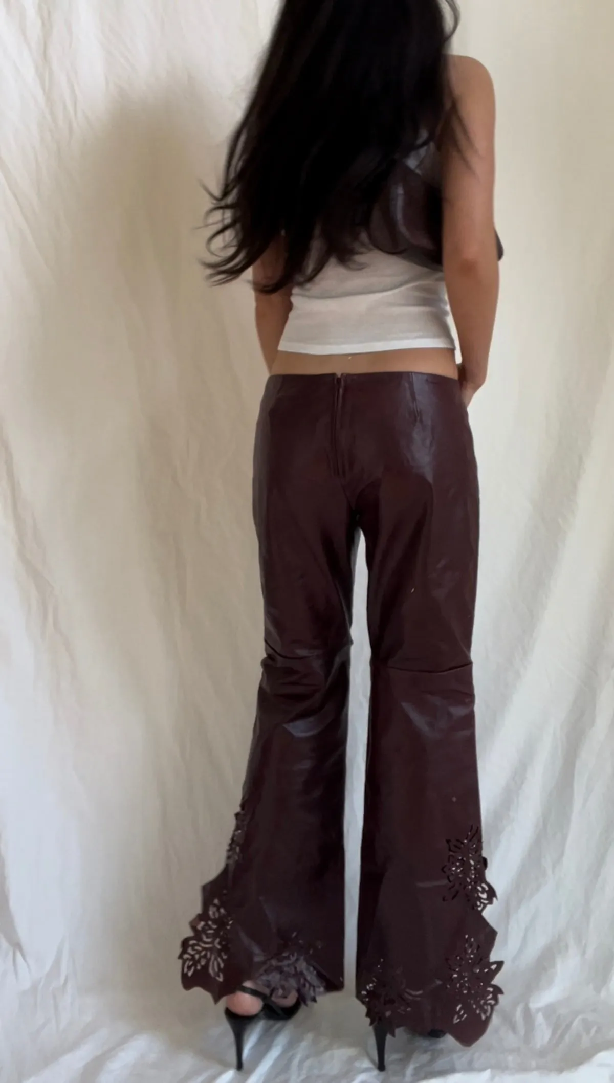 Merlot Leather Pants