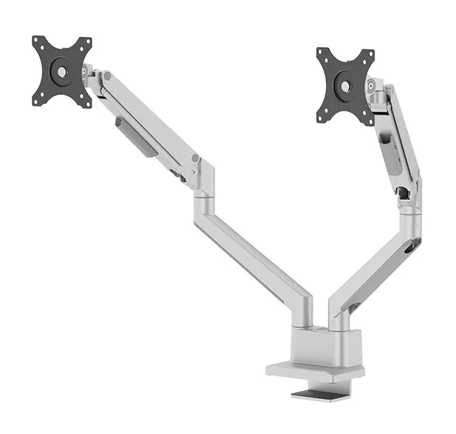 Neomounts Next Slim Ds70-250Sl2 Mounting Kit - Full-Motion - For 2 Monitors - Silver