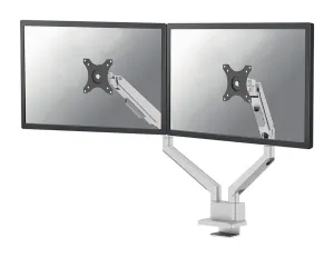 Neomounts Next Slim Ds70-250Sl2 Mounting Kit - Full-Motion - For 2 Monitors - Silver