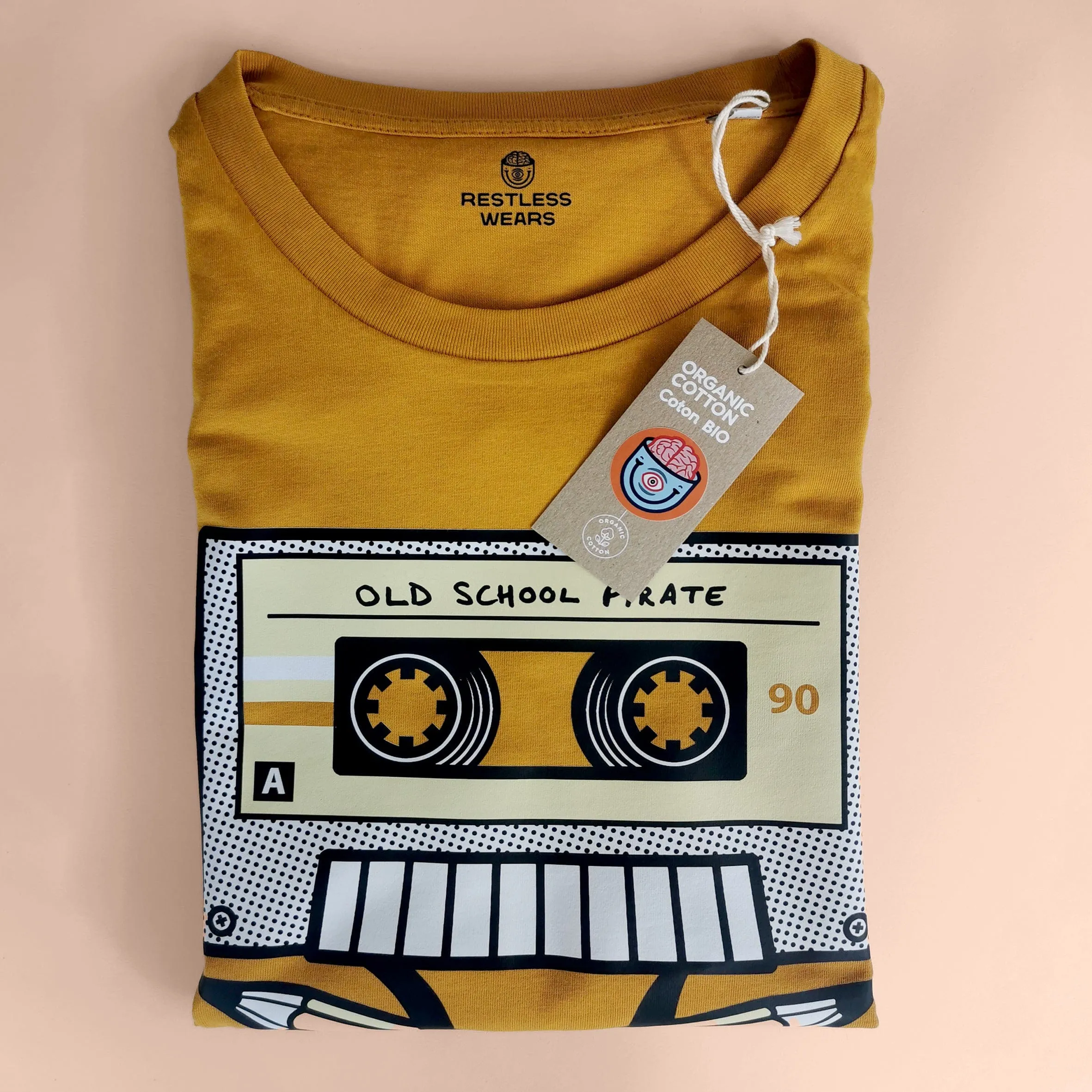 Old School Pirate Cassette Tape T-Shirt